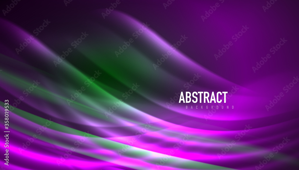 Fluid wave lines background. Trendy abstract layout template for business or technology presentation, internet poster or web brochure cover, wallpaper Fluid wave lines background. Trendy abstract layout template for business or technology presentation, internet poster or web brochure cover, wallpaper