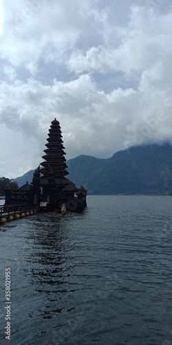 hindu temple in the lake