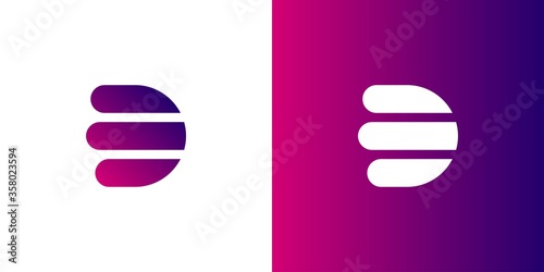 Sign the letter D Branding Identity Corporate vector logo design template Isolated on a white background
