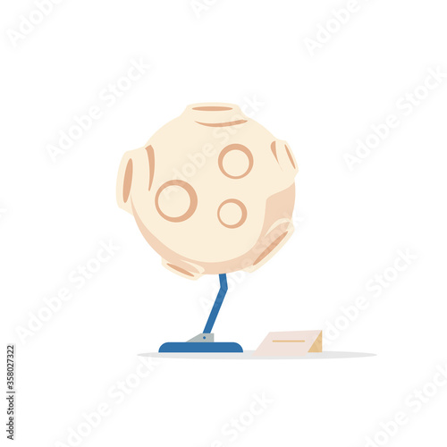 Asteroid cartoon vector illustration