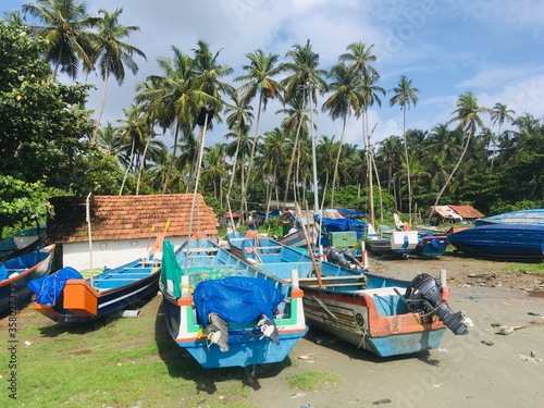 the beautiful beach side