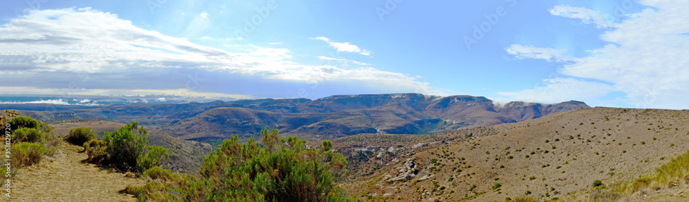 Panorama vom Mountain Zebra Nationalpark, Südafrika 