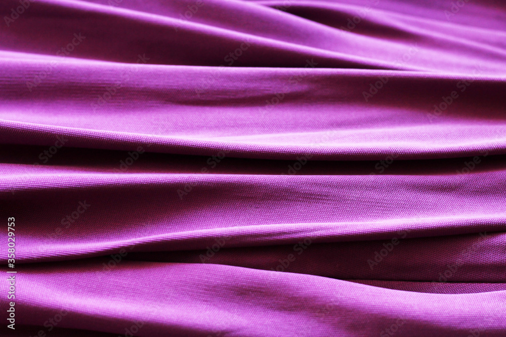 Obraz premium Pink satin fabric with pleats background