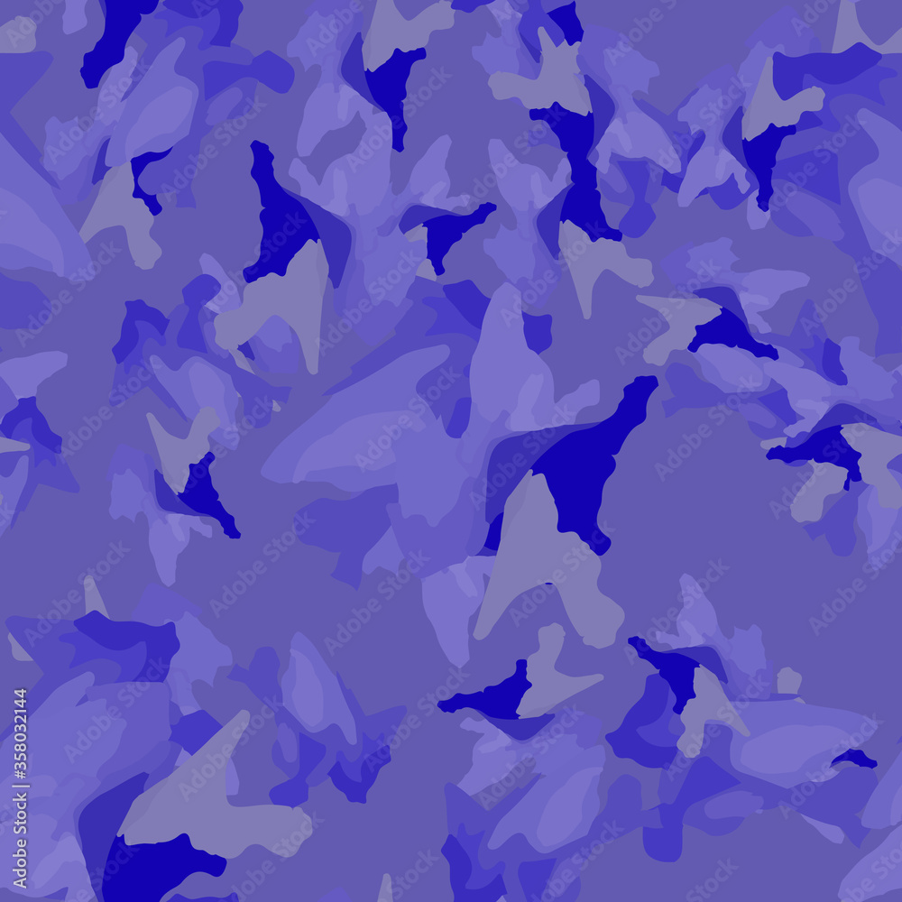UFO camouflage of various shades of violet, grey and blue colors UFO camouflage of various shades of violet, grey and blue colors