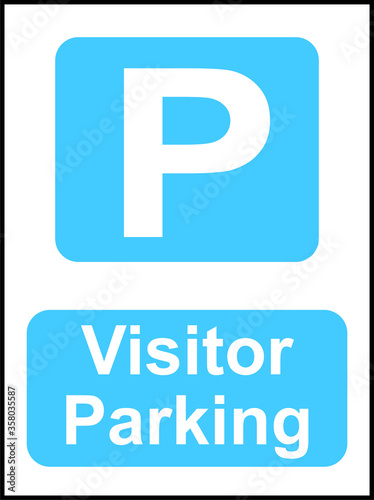 Visitor Parking car park sign