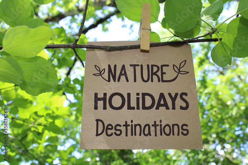 Nature Holidays destinations, arrière plan nature