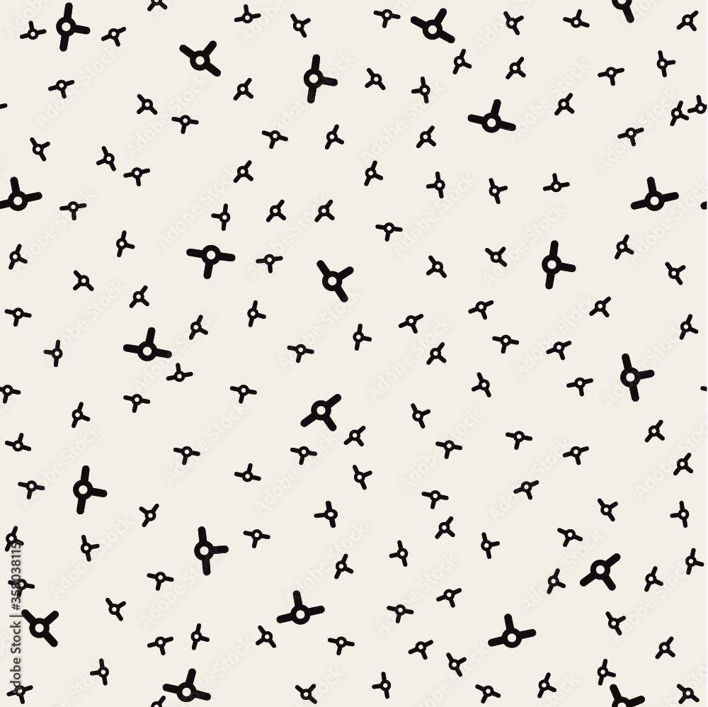 Seamless pattern of geometric details. Vector geometric background.