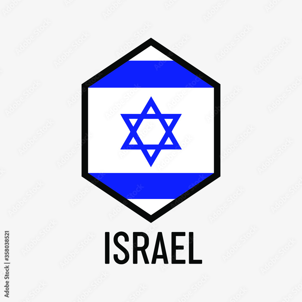 Asian Country vector concept with unique hexagon shape Asian Country vector concept with unique hexagon shape