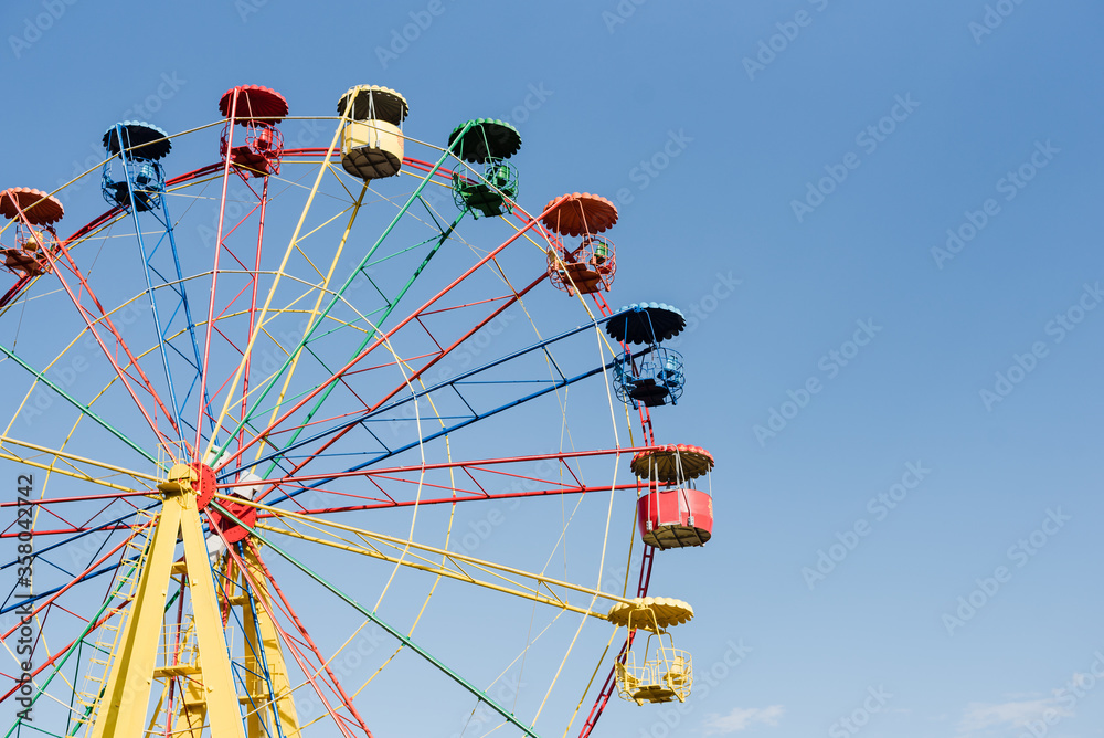 Ferris wheel, Ferris wheel against the sky, rides, ferris wheel against the sky Ferris wheel, Ferris wheel against the sky, rides, ferris wheel against the sky