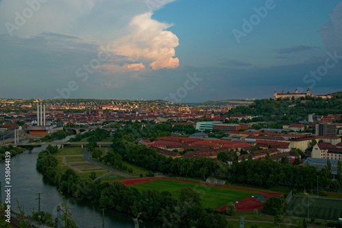 Ausblick über Würzburg, Deutschland