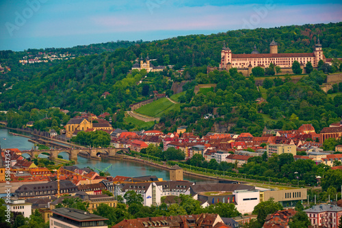 Ausblick über Würzburg, Deutschland