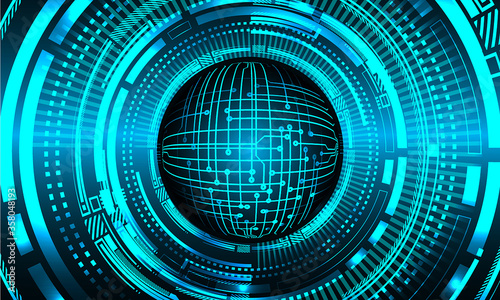 eye cyber circuit future technology concept background