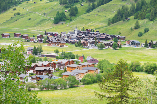 Dorf St. Ulrichen im Obergoms, Kt. Wallis, Schweiz