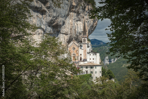Spiazzi, Italy, Europe, August 2019, The Sanctuary of Madonna della Corona photo