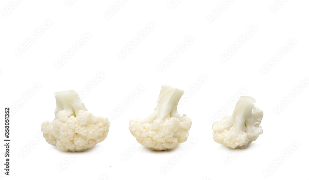 cauliflower isolated on white background cauliflower isolated on white background