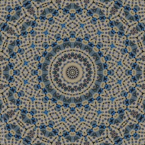 vintage pattern abstract symmetry kaleidoscope. ornament geometric.