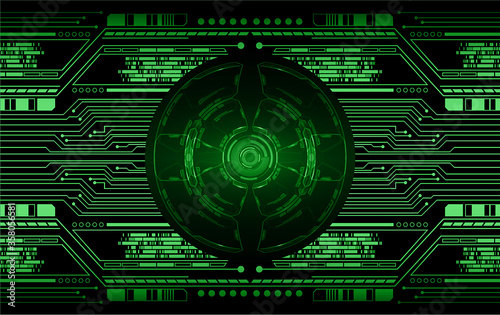 eye cyber circuit future technology concept background