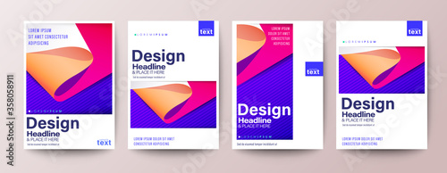 Set of Flyer, Poster, leaflet, Annual report cover, Book cover, Brochure, Banner. Graphic Design Layout template