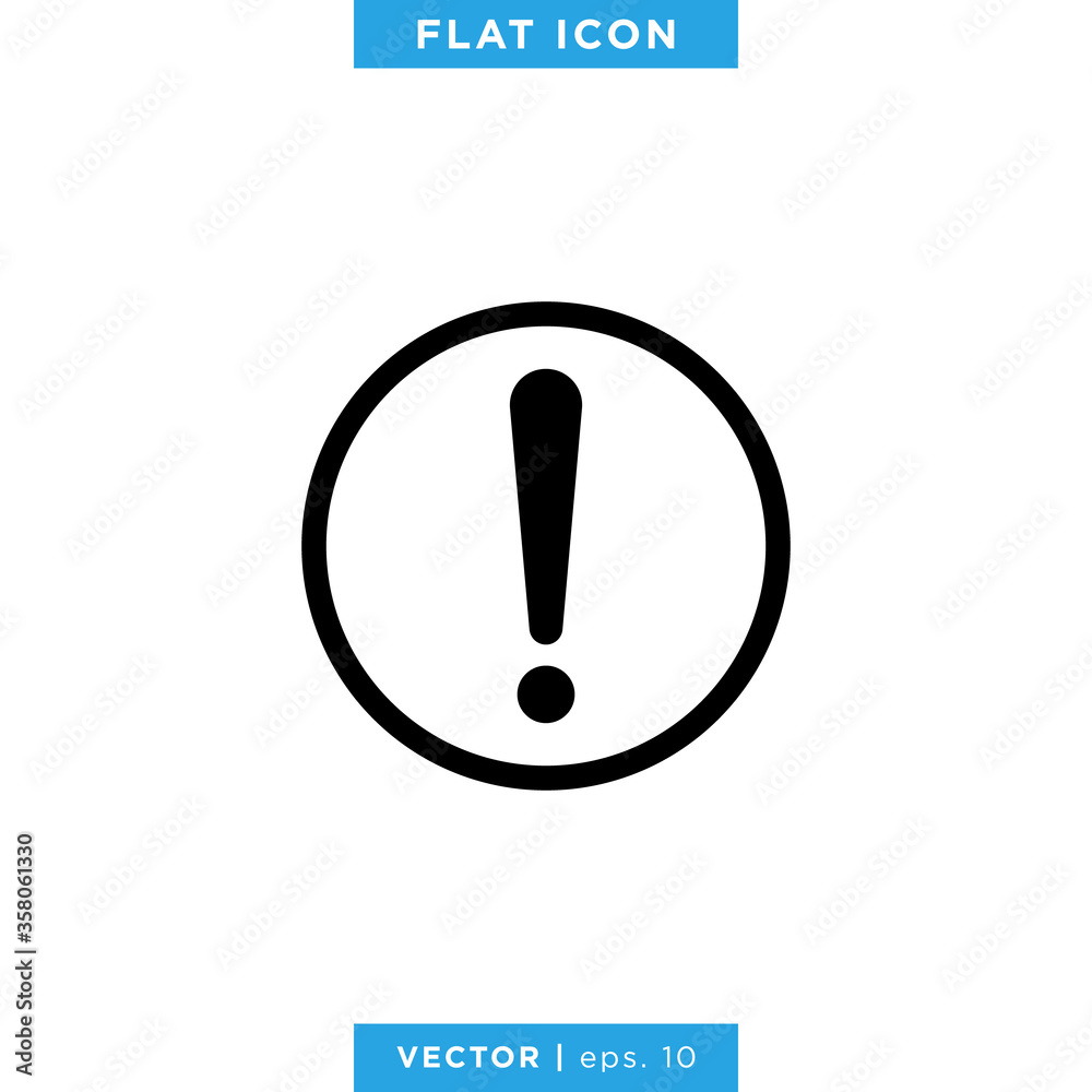 Exclamation, Danger Icon Logo Design Template. Exclamation, Danger Icon Logo Design Template.
