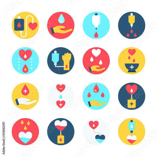 
Heart Drip, Blood Donation, I.V. Drip, Blood Donor, Life Gift Of Life, Give Blood, Blood Donorship, Liquid Life, Share Life, 14th June, Blood Aid, Blood Transfusion Icons Set 
