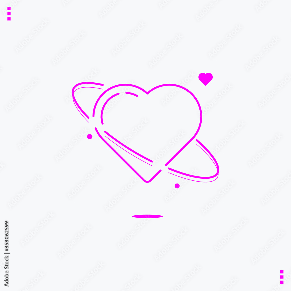 pink heart vector illustration