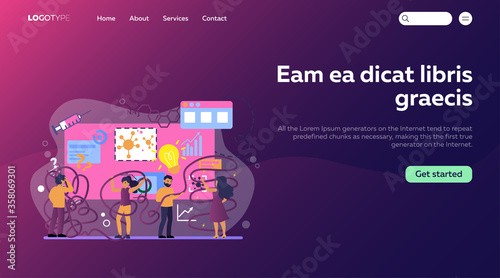 People searching for decisions in quarantine. Men and women having problems during epidemic flat vector illustration. Quarantine problems concept for banner, website design or landing web page