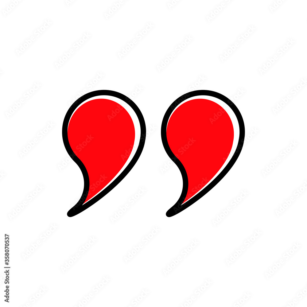 Quote icon vector Quote icon vector