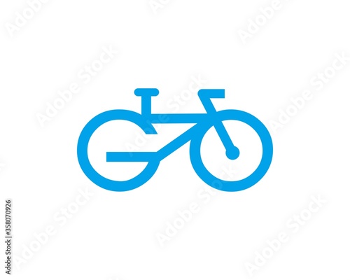 Go bicycle simple vector