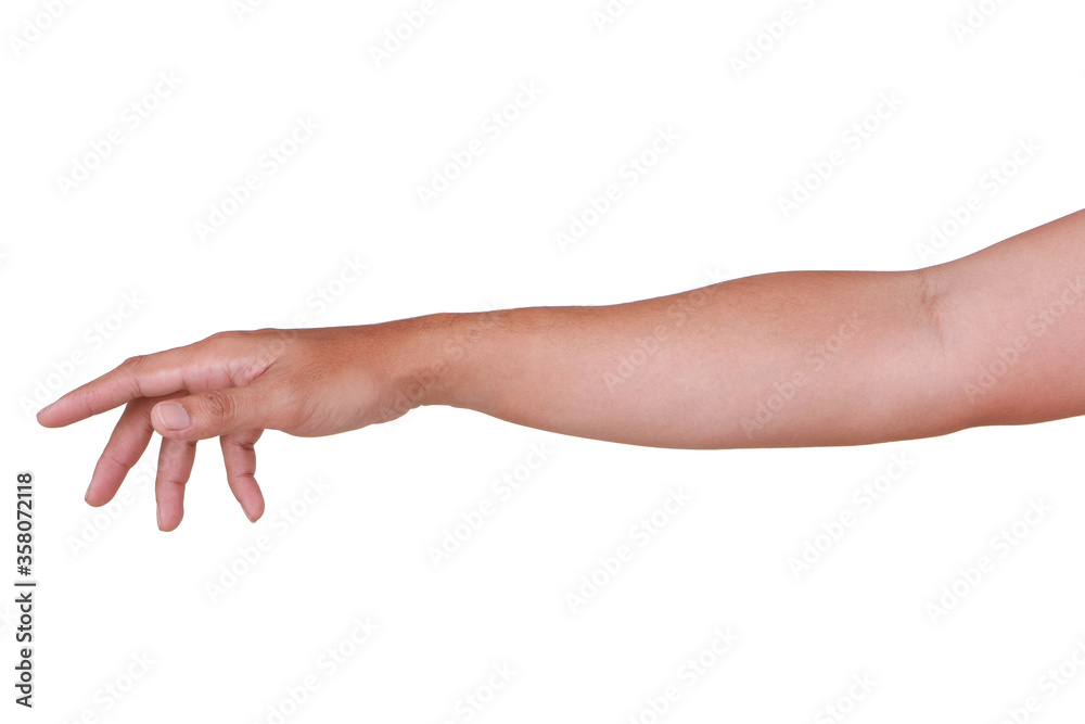 Male asian hand gestures isolated over the white background. Male asian hand gestures isolated over the white background.