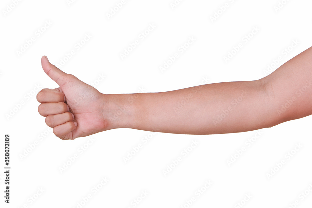 Male asian hand gestures isolated over the white background. Male asian hand gestures isolated over the white background.