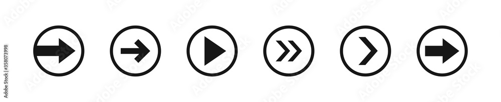 Abstract arrow in round for web background design, black isolated icon in flat style. Vector Abstract arrow in round for web background design, black isolated icon in flat style. Vector