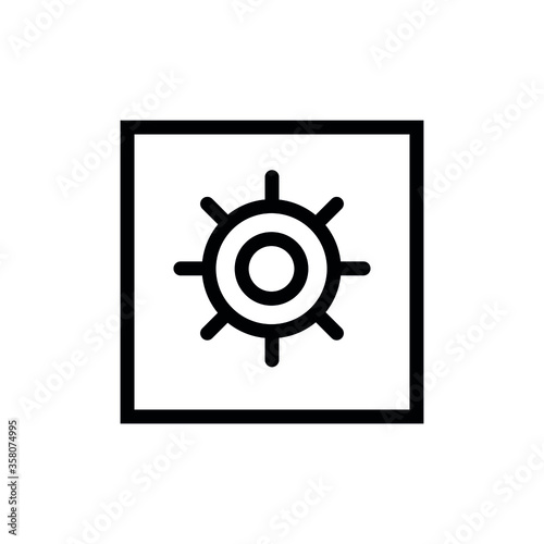 Bank line flat vector icon for mobile application, button and website design. Illustration isolated on white background. EPS 10 design, logo, app, infographic.