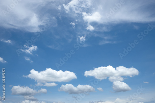 Beautiful blue sky and clouds background