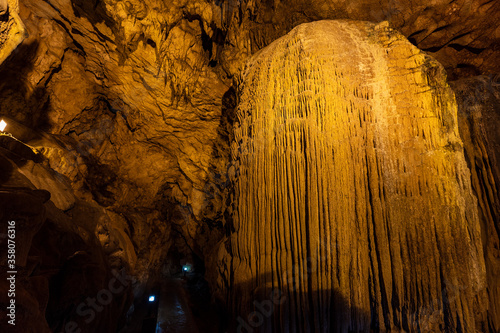 The Nguom Ngao Cave at Cao Bang in Vietnam photo