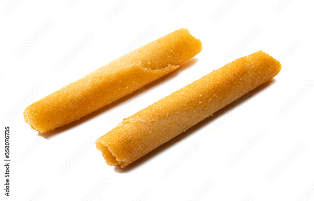 straw cookies isolated straw cookies isolated