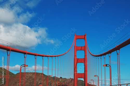Famous San Francisco's Golden Gate bridge. photo