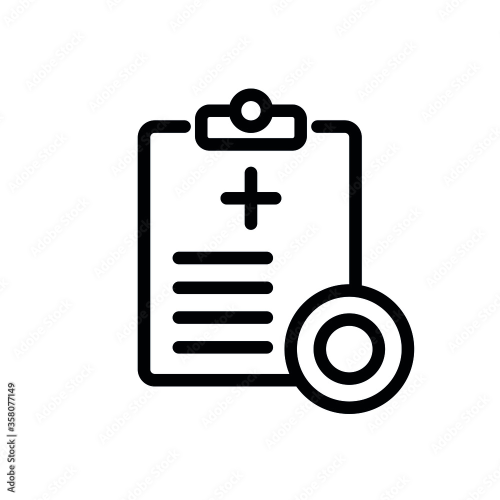 Medical Record line flat vector icon for mobile application, button and website design. Illustration isolated on white background. EPS 10 design, logo, app, infographic. Medical Record line flat vector icon for mobile application, button and website design. Illustration isolated on white background. EPS 10 design, logo, app, infographic.