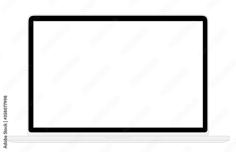 Notebook Wireframe Web Site Screen Display White Notebook Wireframe Web Site Screen Display White