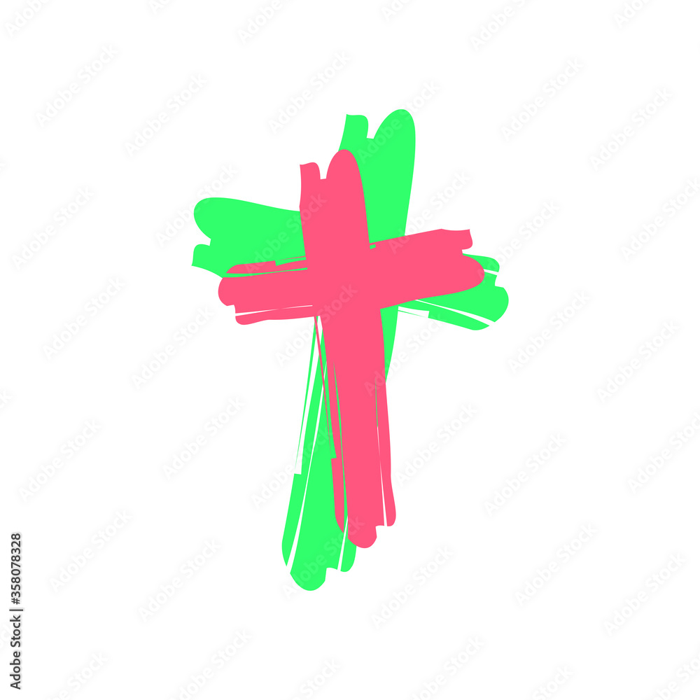 Obraz premium Cross religion icon