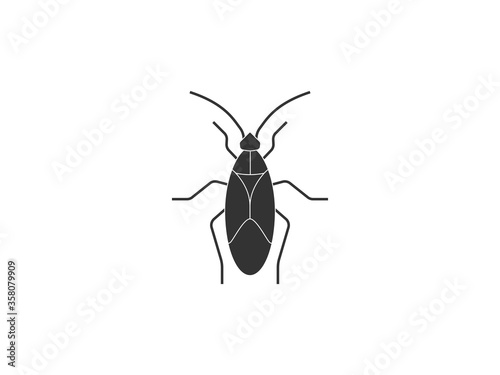 Animal, bug, insect icon. Vector illustration, flat design.