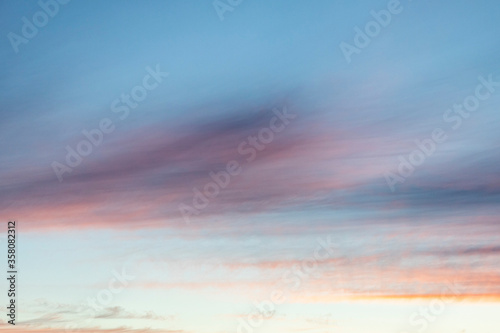 beautiful clouds on a blue sky. Natural background and texture