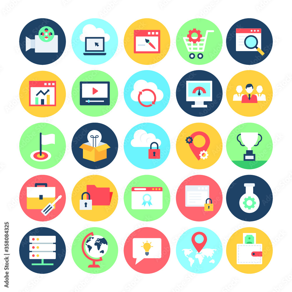Business and SEO Vector Icons 5 Business and SEO Vector Icons 5