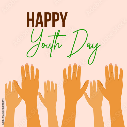 happy international youth day poster