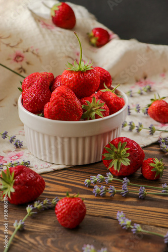 strawberries in a bowl