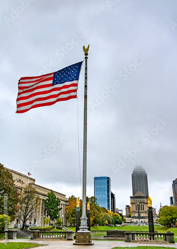 American Flag at American Legion Mall in Indianapolis