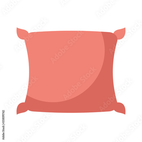 Isolated home pillow vector design