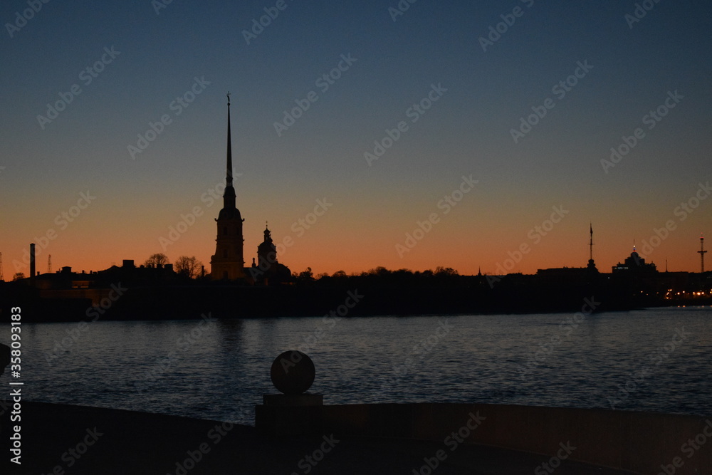 Fototapeta premium sunset in stockholm