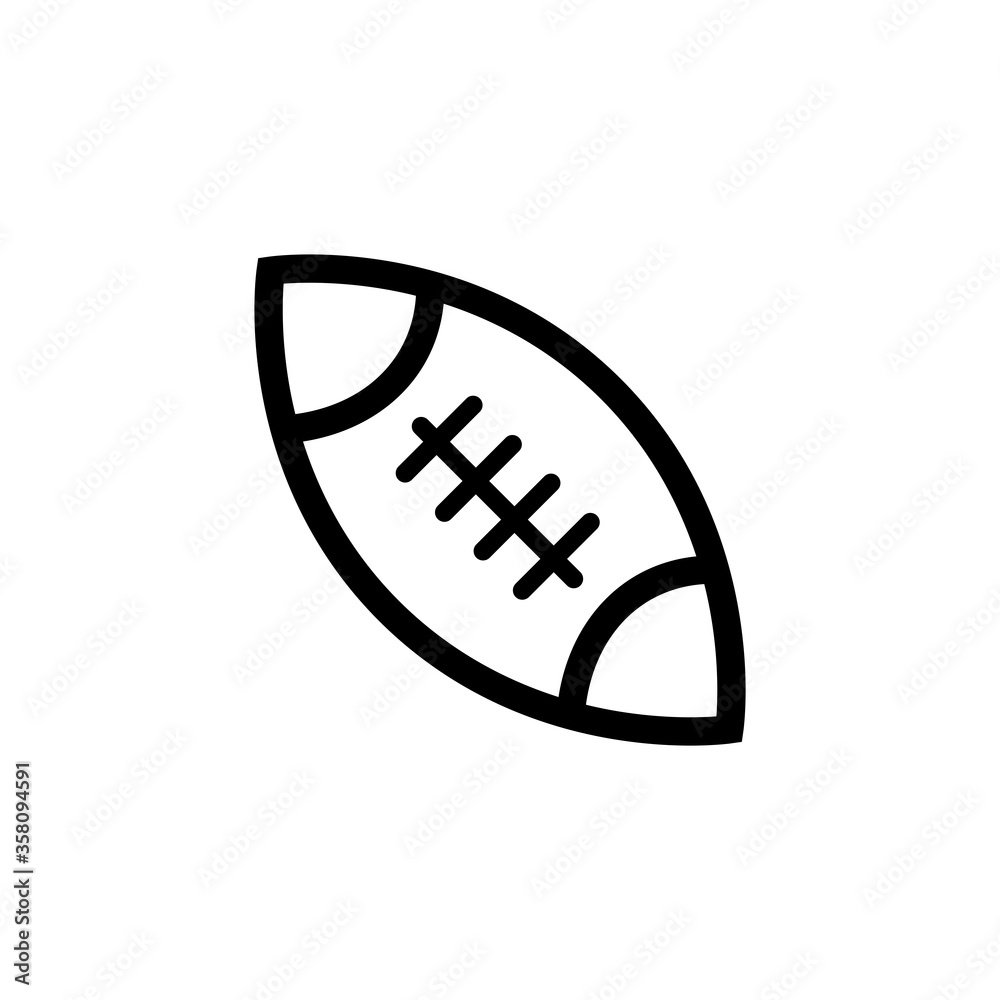 American Football Icon Vector Illustration American Football Icon Vector Illustration