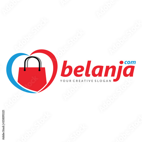 Online Shop Logo, Shop Logo, Shopping cart logo and shopping bags logo vector