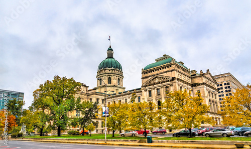 The Indiana Statehouse in Indianapolis